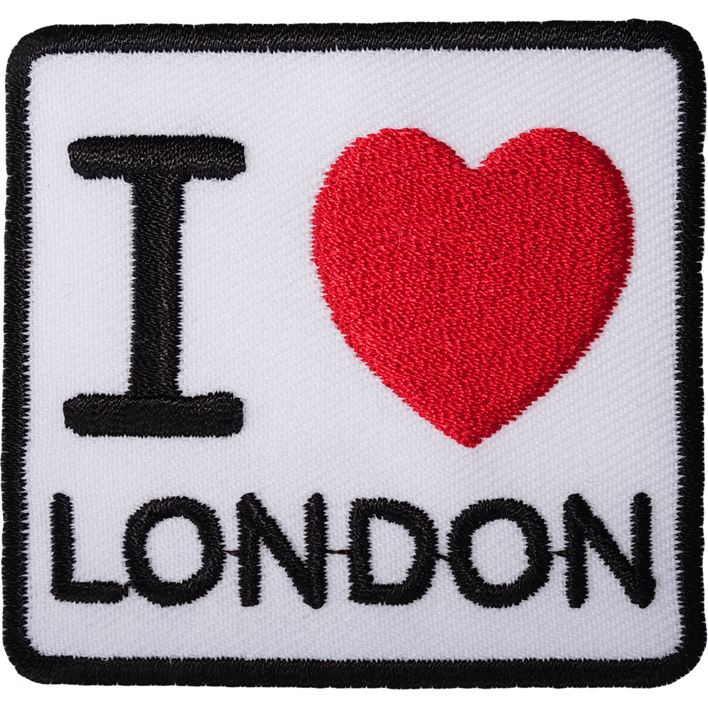 I Love London Patch Iron Sew On Red Heart UK British England Embroidered Badge
