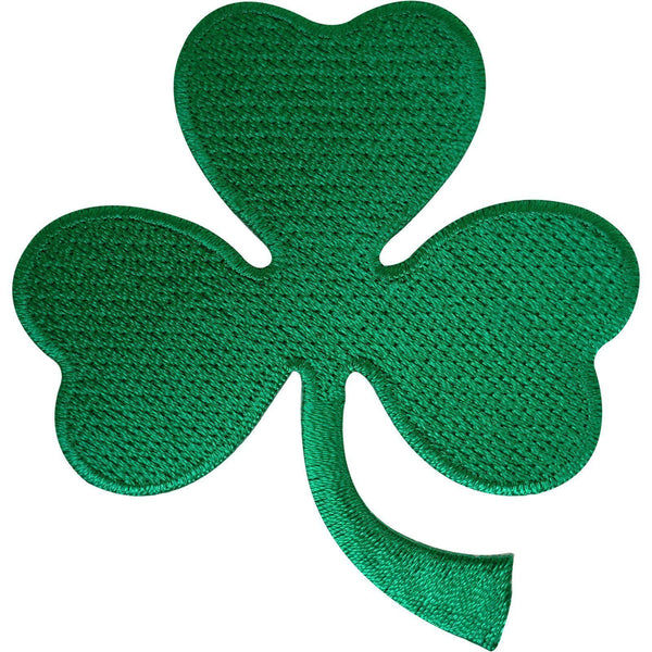 Irish 3 Leaf Shamrock Clover Patch Badge Iron Sew On Ireland St. Patrick's Day