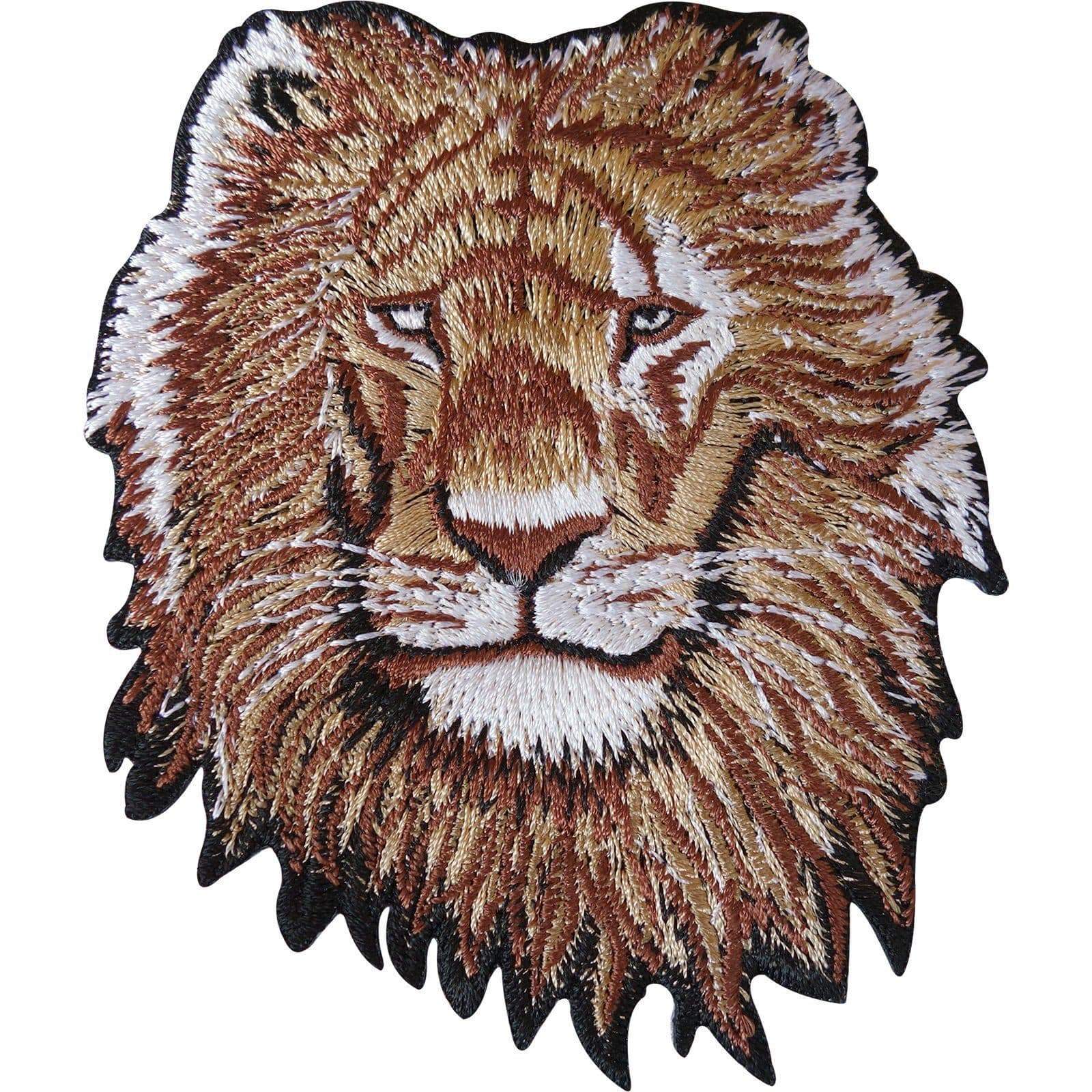 Iron On Lion Patch / Sew On Embroidered Badge for Cloth Jacket Jeans Bag Crafts