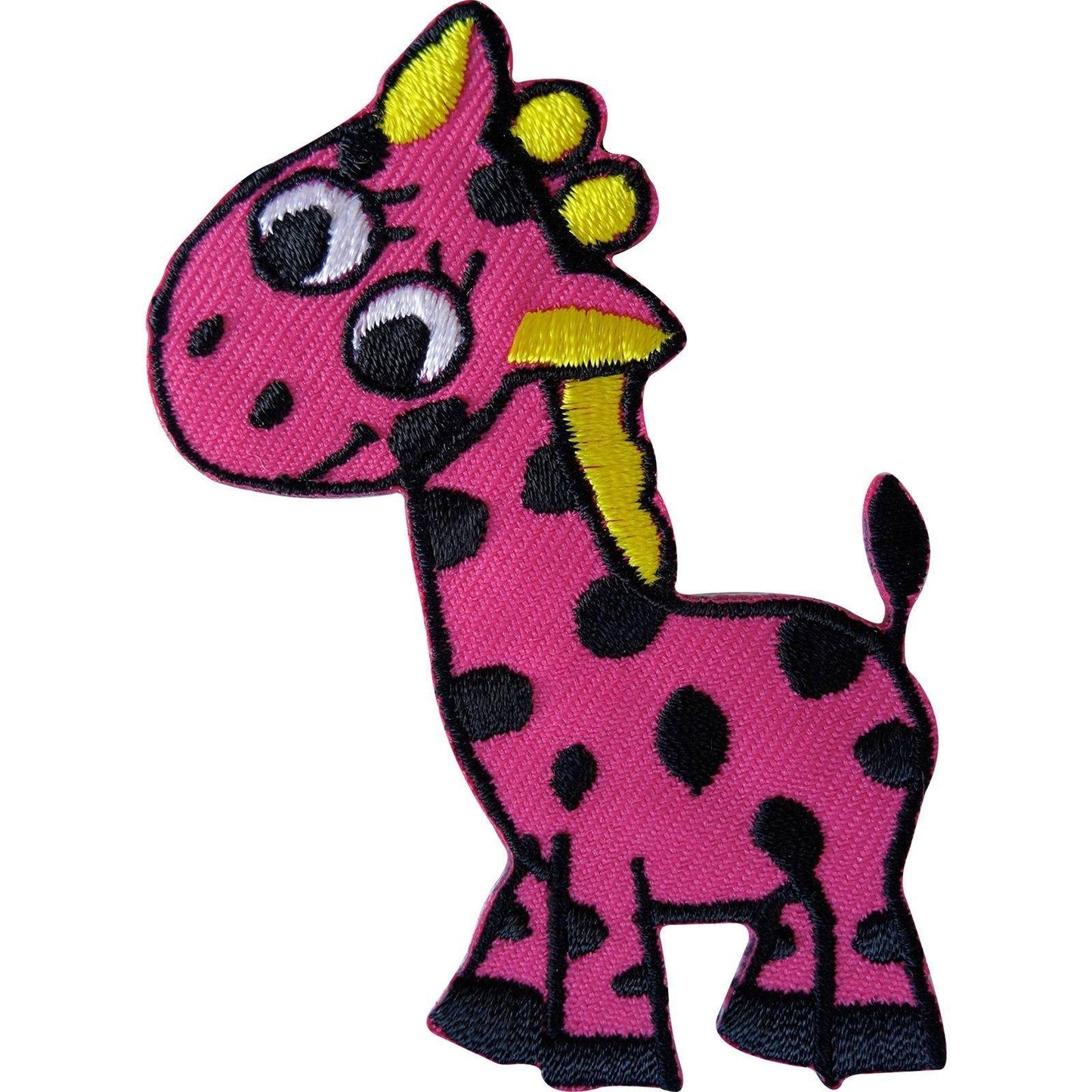 Iron On Sew On Embroidered Giraffe Patch Badge Appliqué Motif Kids Crafts Shirt