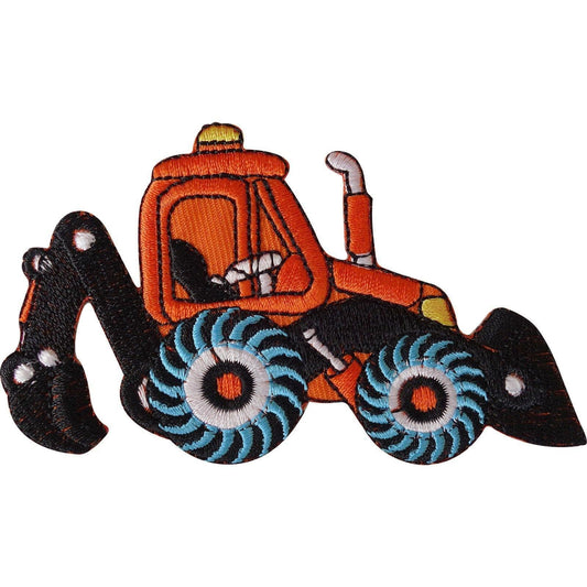 Iron On / Sew On Embroidered Tractor Patch Badge for Boys Jacket T Shirt Jeans