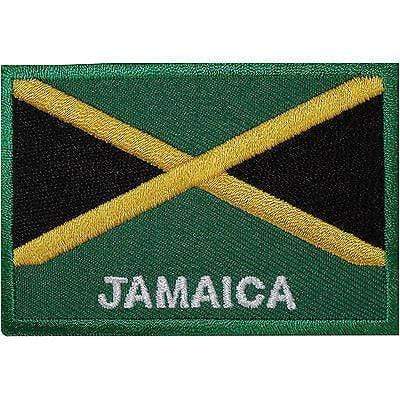 Jamaica Flag Embroidered Iron / Sew On Patch Jamaican Rasta Shirt Hat Bag Badge