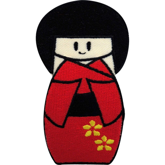 Japanese Hina Doll Patch Iron On Sew On Embroidered Badge Japan Hinamatsuri Day