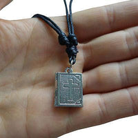 King James Holy Bible Pendant Chain Necklace Catholic Christian Church Cross God