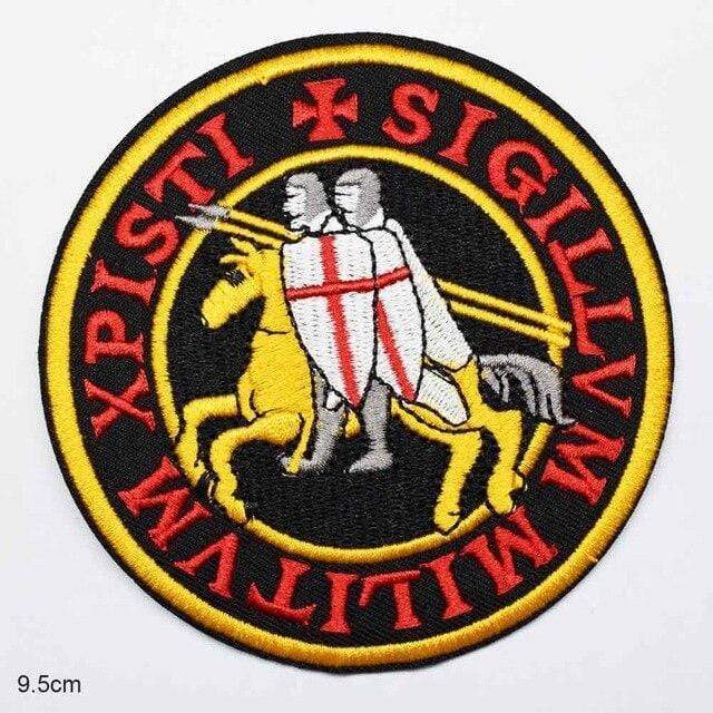 Knights Templar Patch Knights On Horse Iron On Patch Sew On Patch Embroidered Badge Embroidery Applique