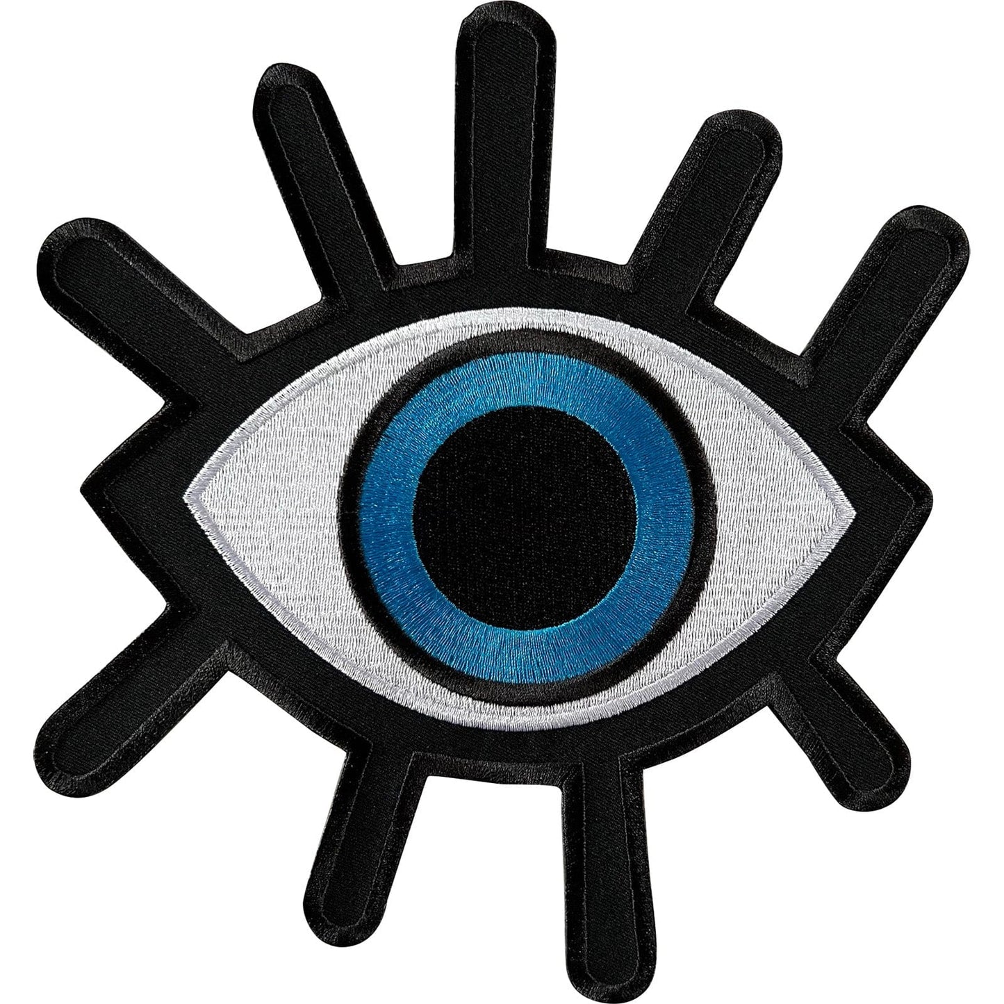 Large All Seeing Evil Eye Patch Iron Sew On T Shirt Jacket Big Embroidered Badge