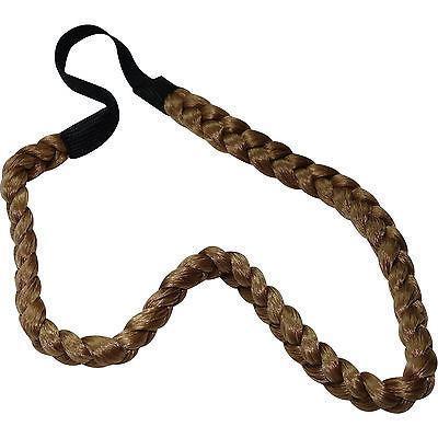 Light Brown Elastic Plaited Hairband Headband Braided Plait Girl Alice Hair Band Light Brown Elastic Plaited Hairband Headband Braided Plait Girl Alice Hair Band