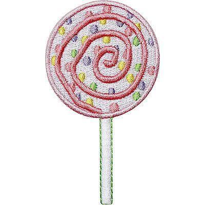 Lollipop Embroidered Iron / Sew On Patch Kids Crafts Shirt Bag Embroidery Badge