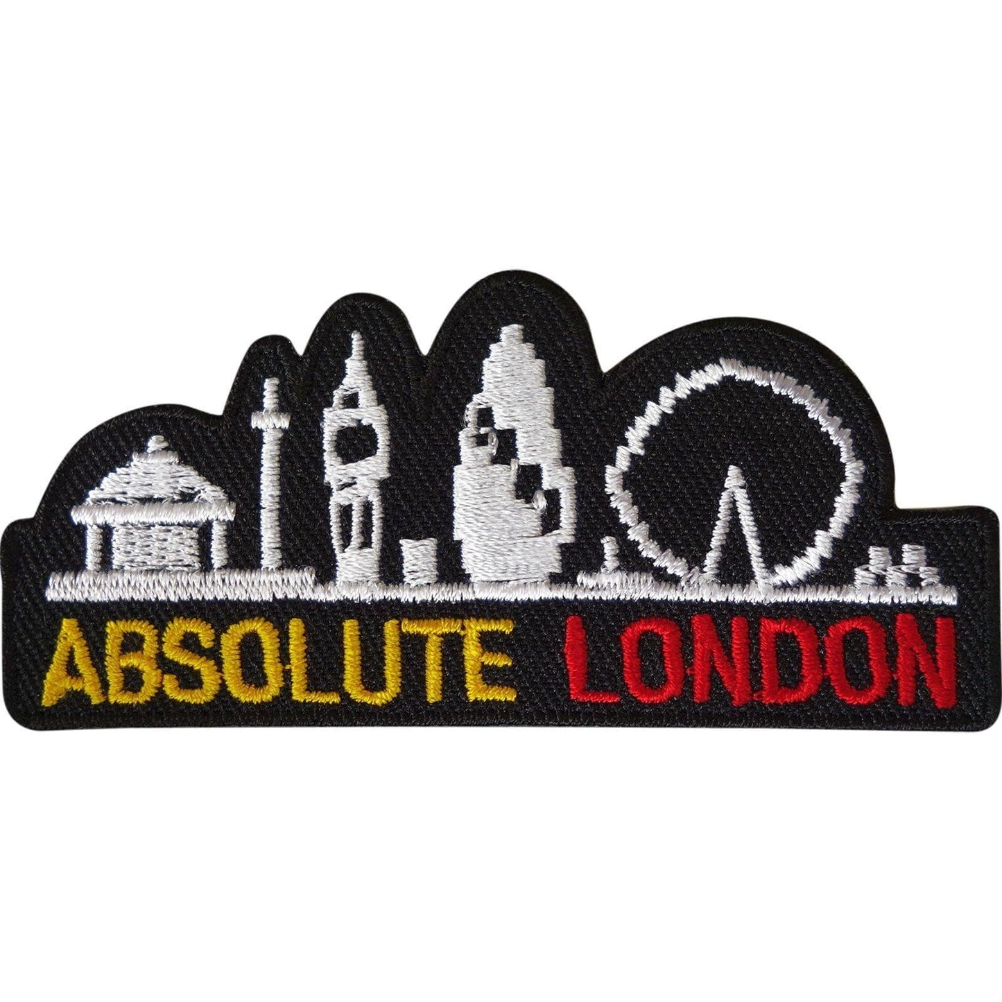 London Patch Iron Sew On UK Embroidered Badge United Kingdom Embroidery Applique