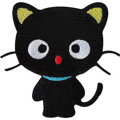Lucky Black Cat Embroidered Iron / Sew On Patch Clothes Jeans T Shirt Bag Badge