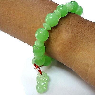 Lucky Jade Buddha Bracelet Wristband Bangle Mens Ladies Boys Girls Kid Jewellery