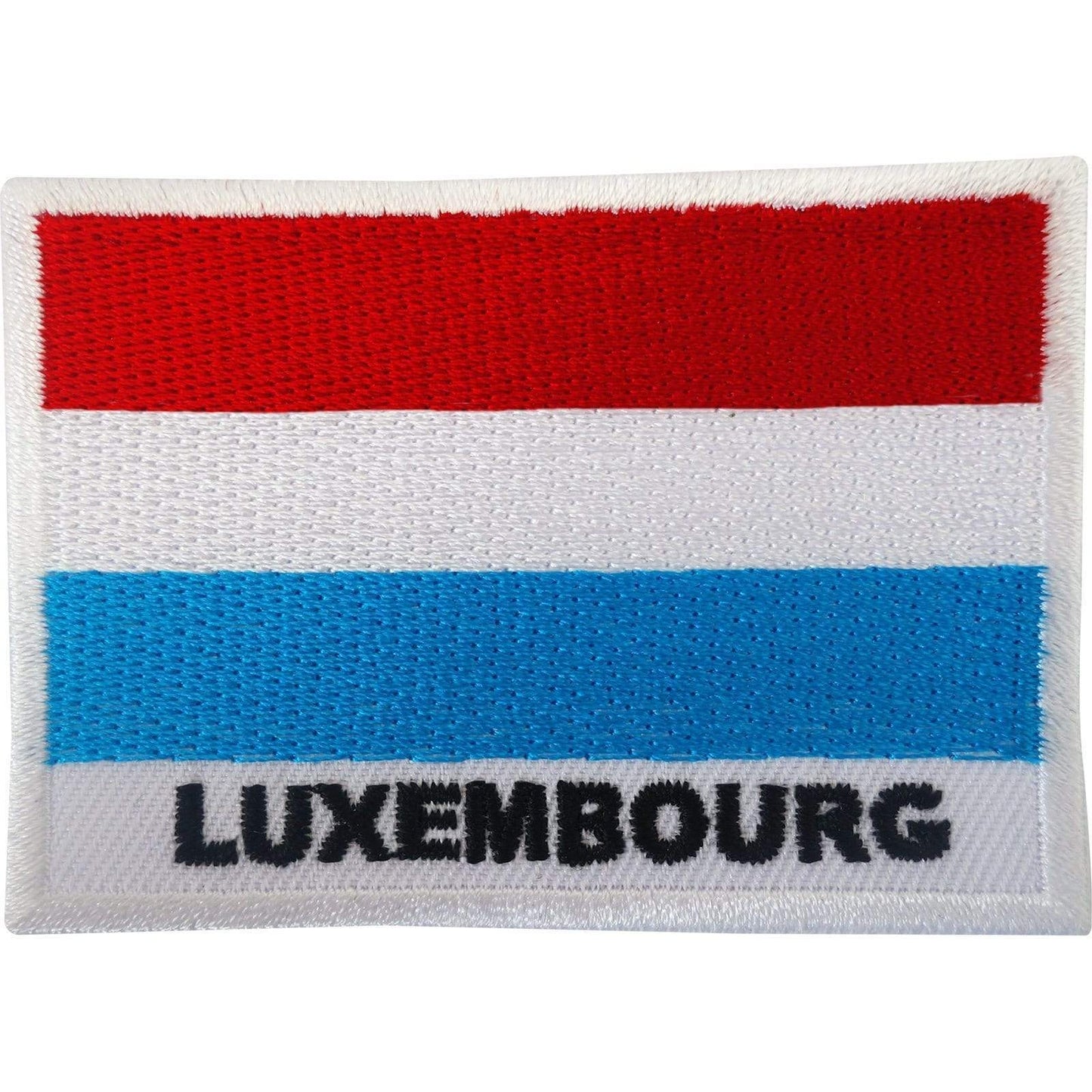 Luxembourg Flag Patch Iron On Sew On Badge Embroidered Embroidery Applique Motif