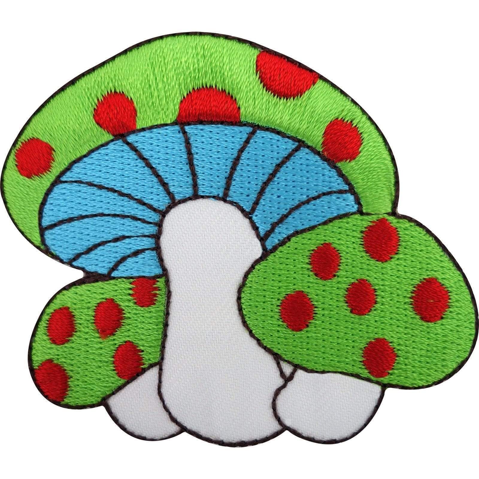 Magic Mushroom Badge Embroidered Sew / Iron On Patch for T Shirt Bag Jeans Craft
