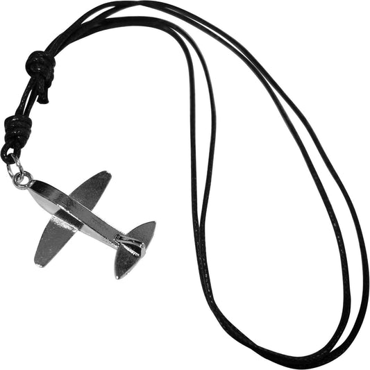 Metal Aeroplane Pendant Chain Airplane Necklace Mens Womens Girls Boys Jewellery