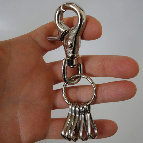 Metal Key Holder Keyring Keychain Ring Chain Fob Trousers Belt Bag Car Keys Clip Metal Key Holder Keyring Keychain Ring Chain Fob Trousers Belt Bag Car Keys Clip
