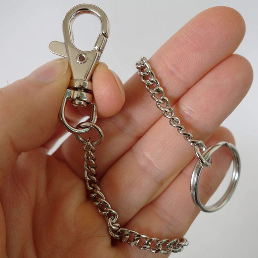 Metal Keyring Keychain Belt Clip Wallet Hipster Security Chain Key Holder Ring Metal Keyring Keychain Belt Clip Wallet Hipster Security Chain Key Holder Ring