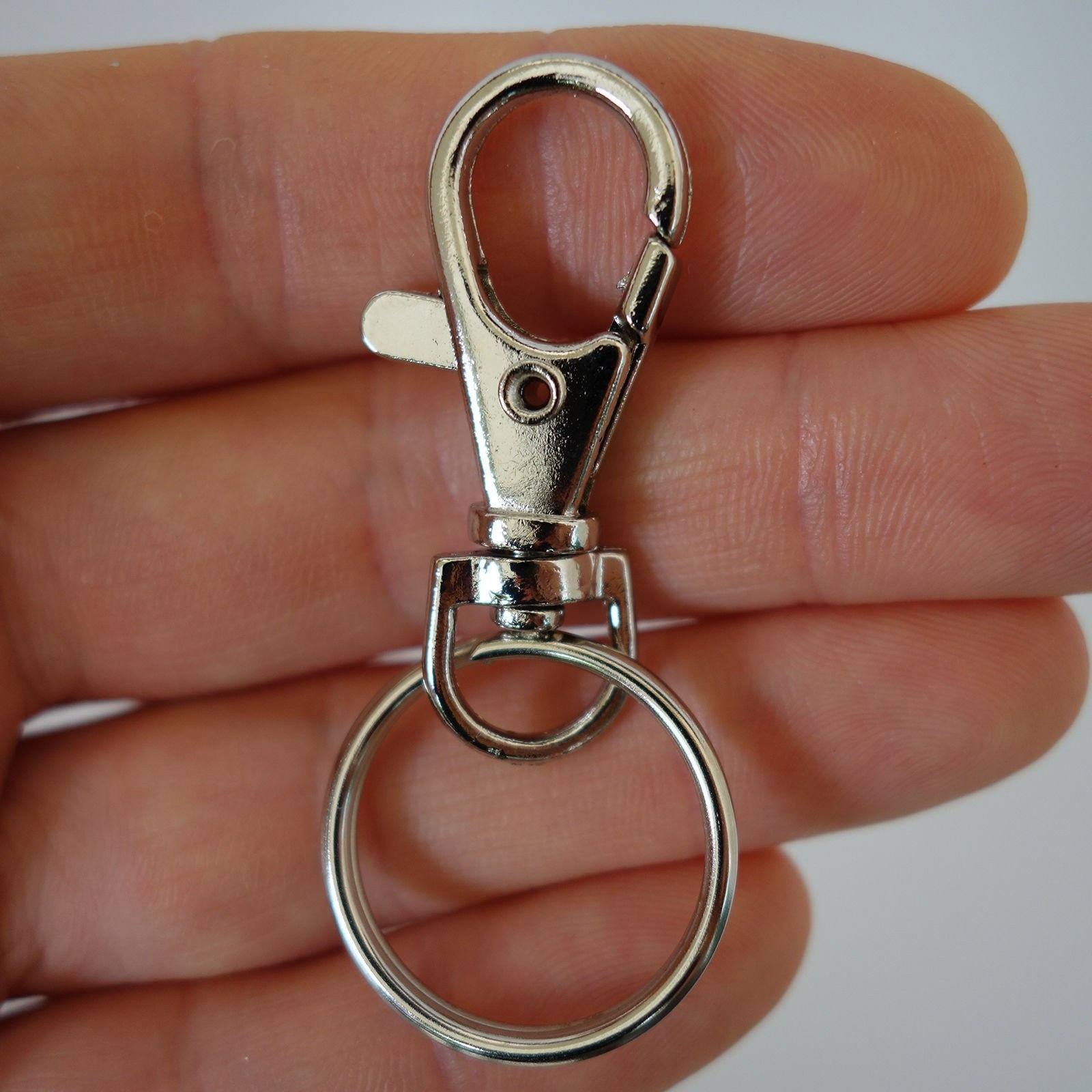 Metal Keyring Keychain Belt Key Ring Holder Fob Chain Collar Harness Lead Clip Metal Keyring Keychain Belt Key Ring Holder Fob Chain Collar Harness Lead Clip
