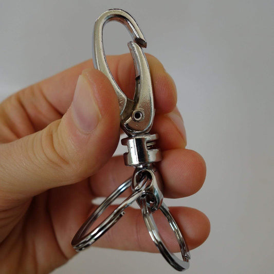 Metal Keyring Keychain Car Key Holder Ring Chain Trousers Belt Loop Swivel Clip Metal Keyring Keychain Car Key Holder Ring Chain Trousers Belt Loop Swivel Clip