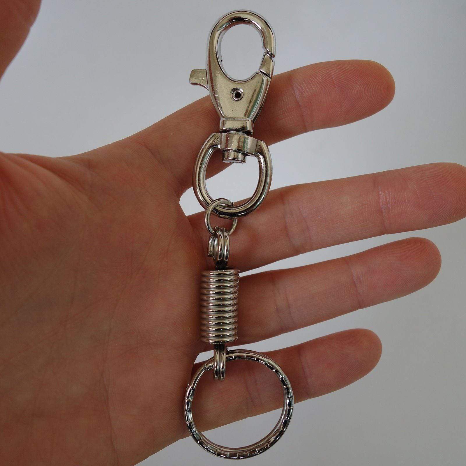 Metal Keyring Keychain Key Holder Chain Dog Puppy Collar Lead Leash Harness Clip