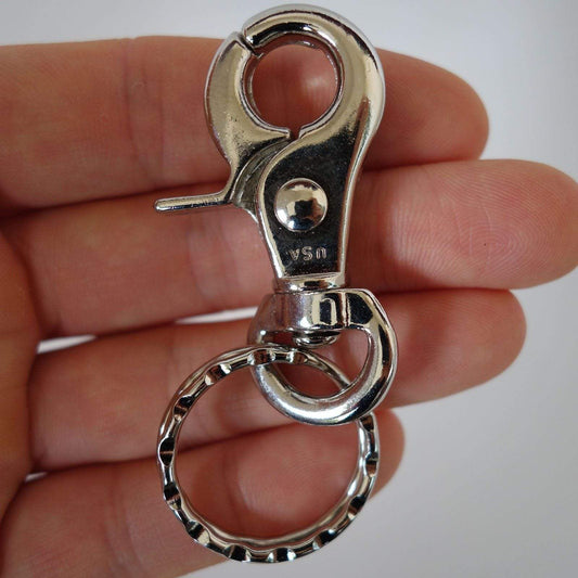 Metal Keyring Keychain Key Ring Chain Holder Dog Collar Lead Harness Swivel Clip Metal Keyring Keychain Key Ring Chain Holder Dog Collar Lead Harness Swivel Clip