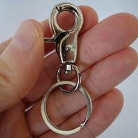 Metal Keyring Keychain Key Ring Holder Chain Puppy Dog Collar Lead Harness Clip
