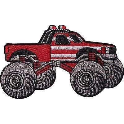Monster Truck Embroidered Iron Sew On Patch Kids T Shirt Jeans Jacket Cap Badge