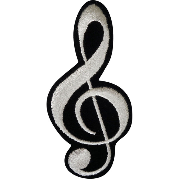 Music Note Patch Iron Sew On Clothes Bag Embroidered Badge Embroidery Applique