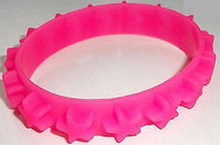 Neon Pink Rubber Silicone Star Bracelet Wristband Bangle Ladies Womens Jewellery Neon Pink Rubber Silicone Star Bracelet Wristband Bangle Ladies Womens Jewellery