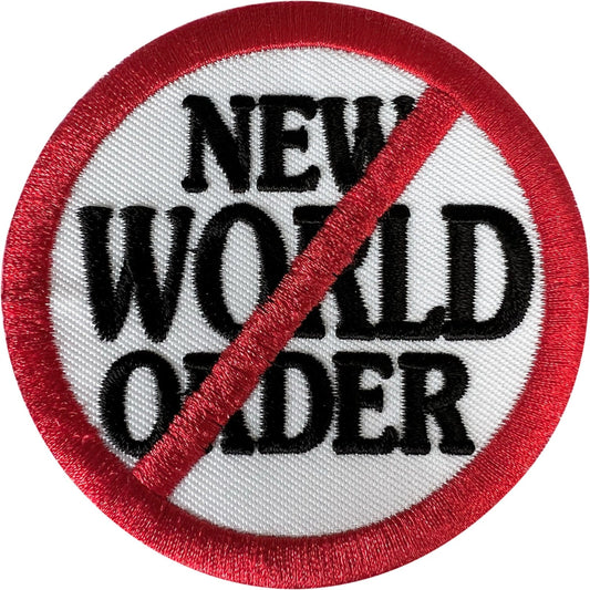 New World Order Patch Iron Sew On Clothes Embroidered Badge Embroidery Applique
