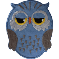 Owl Iron On Patch Sew On T Shirt Jeans Dress Bag Bird Animal Embroidered Badge