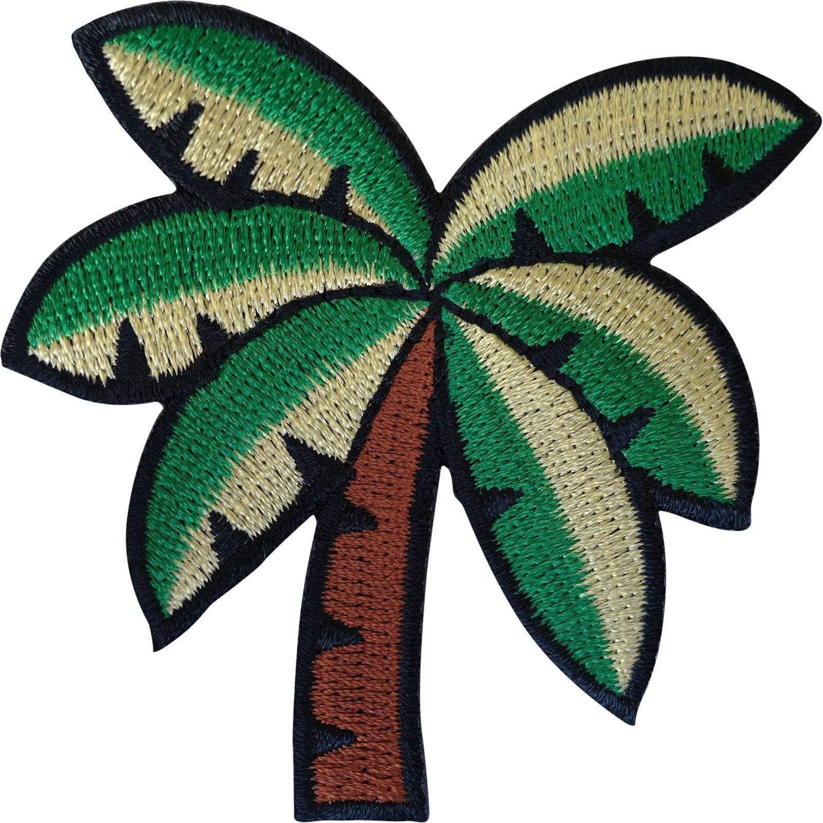 Palm Tree Iron Sew On Patch Holiday Beach Embroidered Badge Embroidery Applique