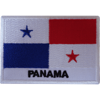Panama Flag Iron On Patch Sew On T Shirt Clothes Bag America Embroidered Badge