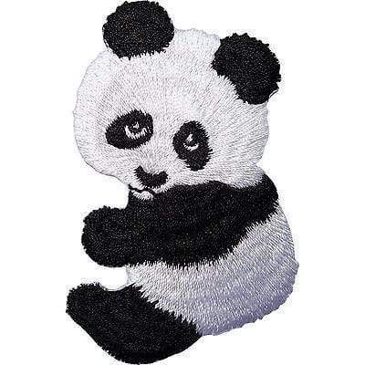 Panda Embroidered Iron / Sew On Patch Clothes Jacket T Shirt Jeans Bag Hat Badge
