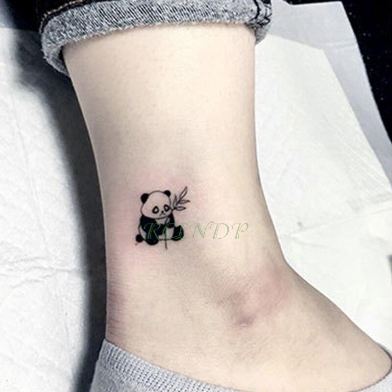Panda Temporary Tattoo Stickers Removable Stick On Transfers Flash Fake Tattoos Sheet