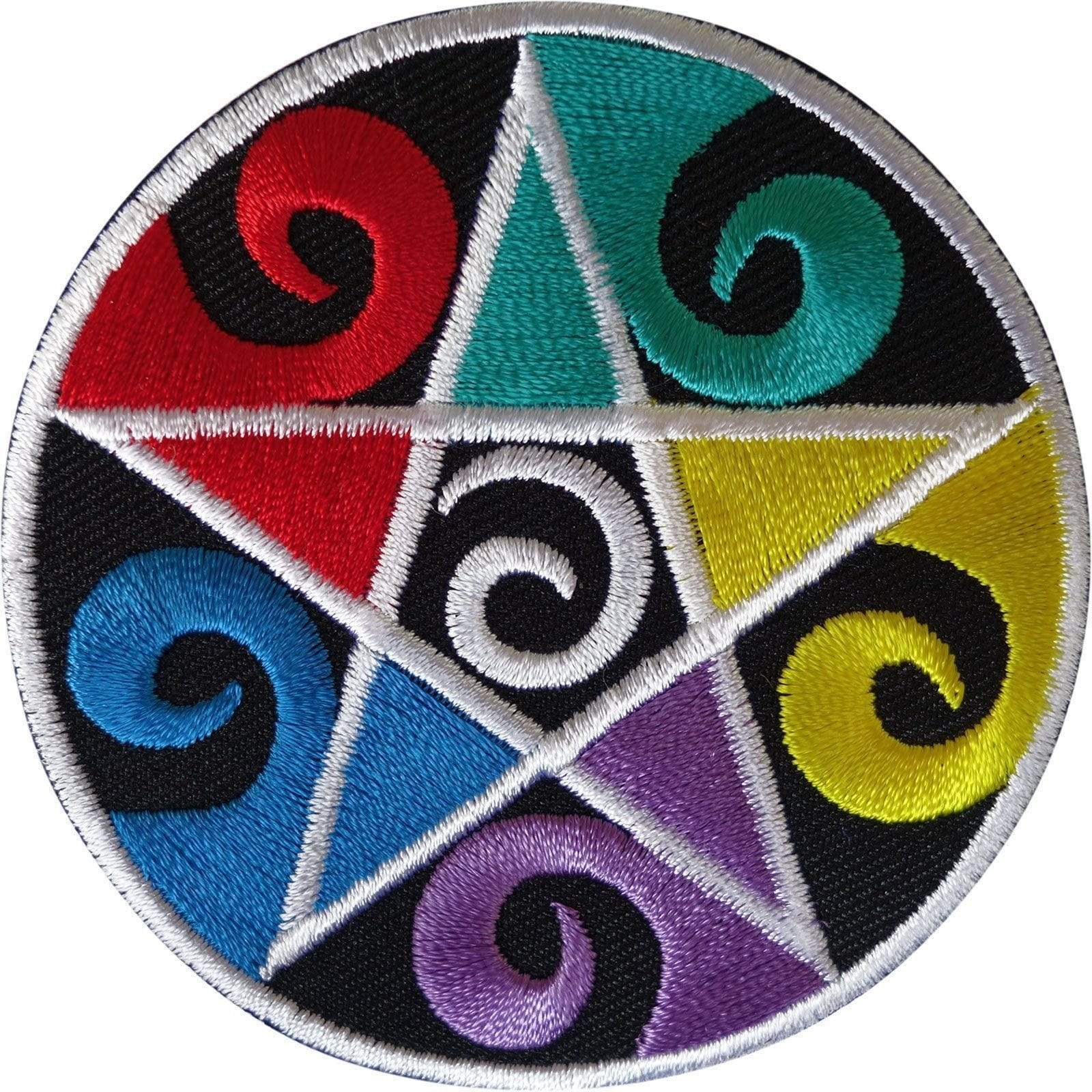 Pentagram Patch Iron Sew On Clothes Star Embroidered Badge Embroidery Applique