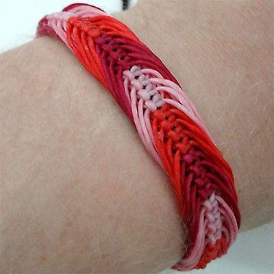 Pink Red Bracelet Wristband Bangle Womens Ladies Girls Children Surfer Jewellery