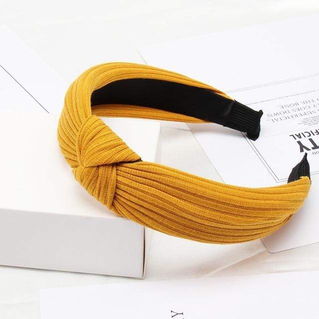 34 / China Plain Colour Fabric Headbands Hair Bands Knot Design