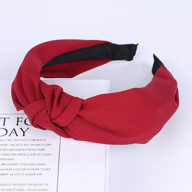 44 / China Plain Colour Fabric Headbands Hair Bands Knot Design