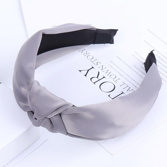 50 / China Plain Colour Fabric Headbands Hair Bands Knot Design