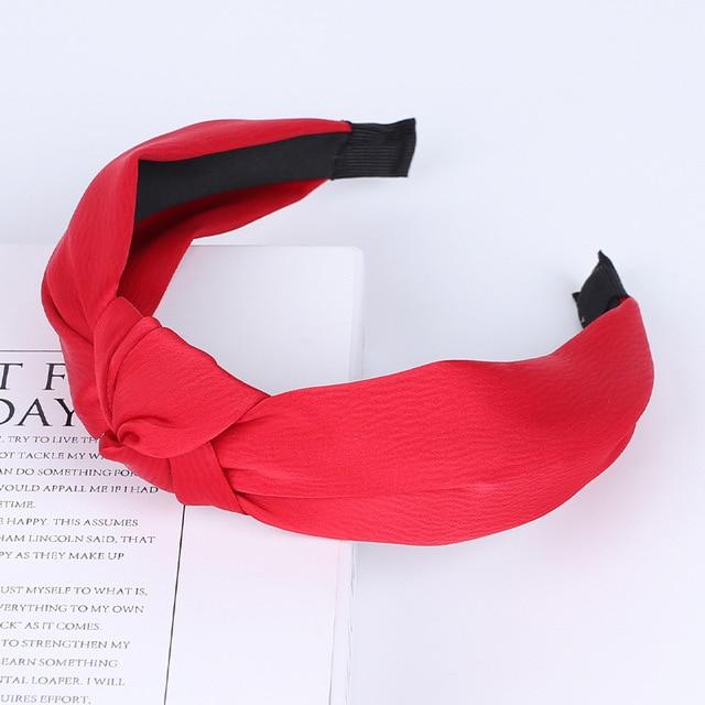 13 / China Plain Colour Fabric Headbands Hair Bands Knot Design