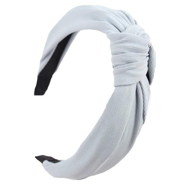 27 / China Plain Colour Fabric Headbands Hair Bands Knot Design