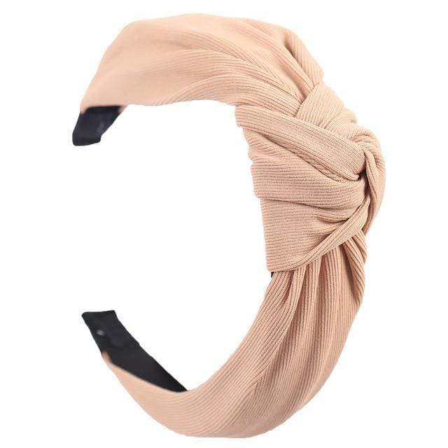 26 / China Plain Colour Fabric Headbands Hair Bands Knot Design