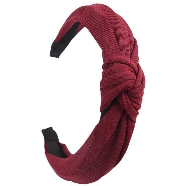 22 / China Plain Colour Fabric Headbands Hair Bands Knot Design