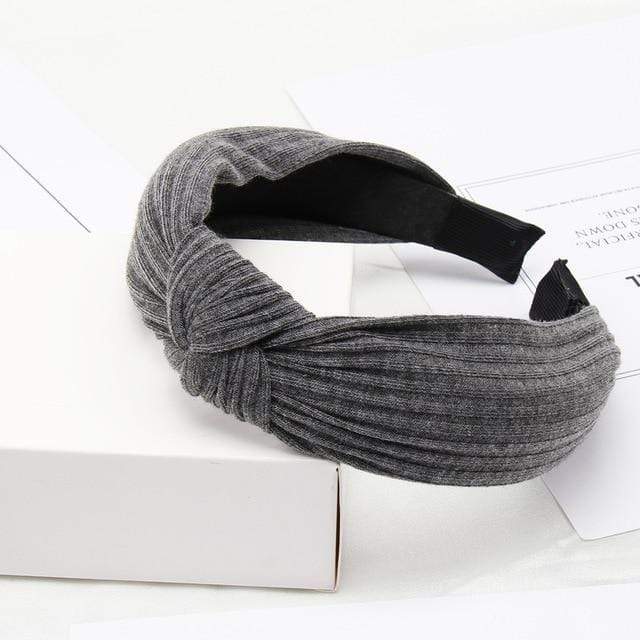 37 / China Plain Colour Fabric Headbands Hair Bands Knot Design
