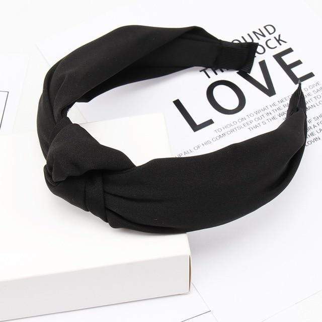 6 / China Plain Colour Fabric Headbands Hair Bands Knot Design