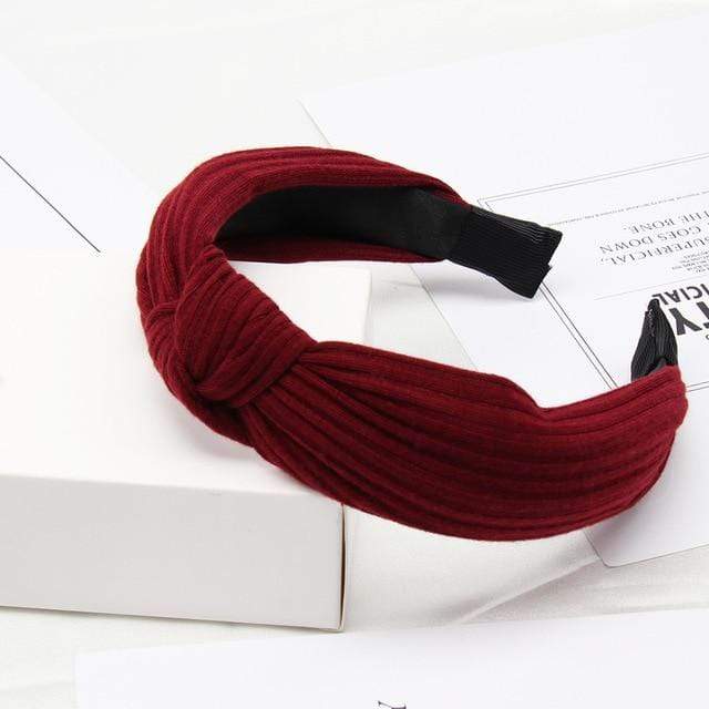 35 / China Plain Colour Fabric Headbands Hair Bands Knot Design