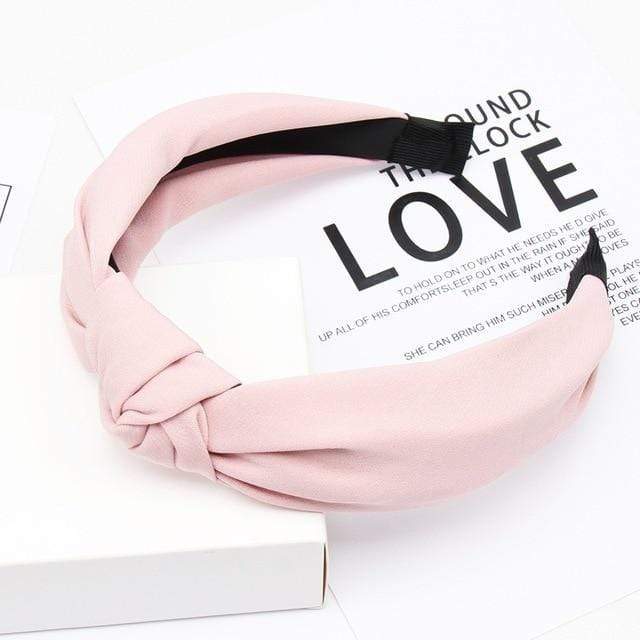 2 / China Plain Colour Fabric Headbands Hair Bands Knot Design