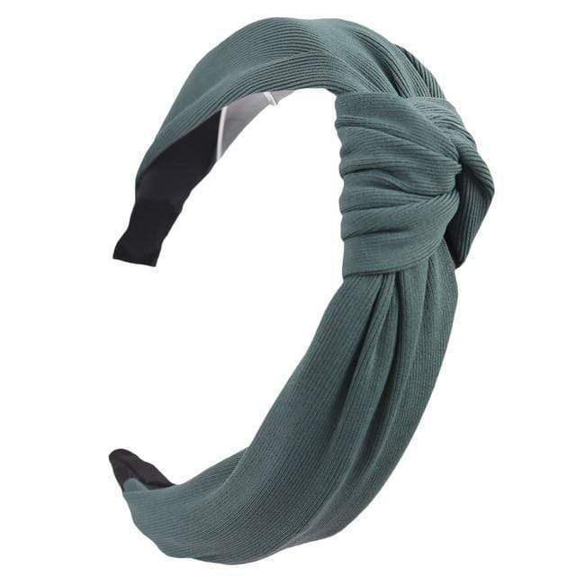 24 / China Plain Colour Fabric Headbands Hair Bands Knot Design