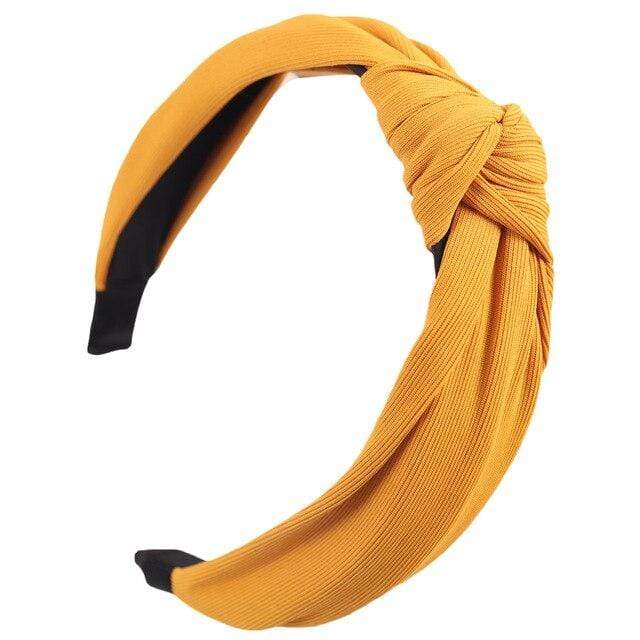 20 / China Plain Colour Fabric Headbands Hair Bands Knot Design