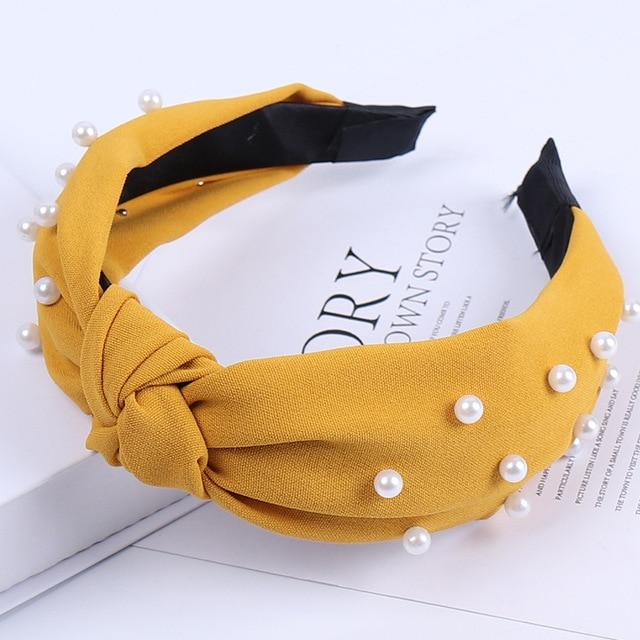 14 / China Plain Colour Fabric Headbands Hair Bands Knot Design